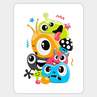 Bright cartoon doodle Sticker